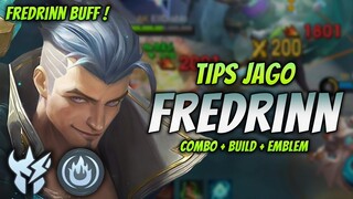 CARA MAIN FREDRINN BUFF ! BUILD & EMBLEM FREDRINN TERSAKIT 2024 ! | FREDRINN JUNGLER GAMEPLAY