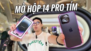 BÓC HỘP iPhone 14 Pro Tím 💜 ở Apple Store Thái Lan: Màu đẹp, Dynamic Island đỉnh của đỉnh!