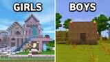 girls vs boys playing mini world