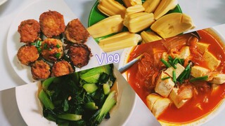 Daily vlog #6 ✨ Món ăn ngon mỗi ngày 🍱  Bữa ăn trị giá 42k 🥬🍲🍆 좋은 음식 | Nabii