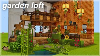 [Minecraft] Vintage Garden loft | aesthetic tutorial/speedbuild 🌿