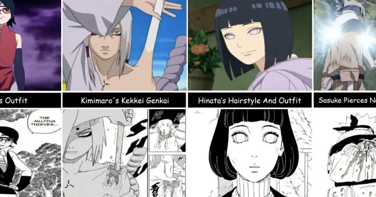 Differences Between Anime and Manga in Naruto/Boruto - Bilibili