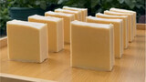 Make a beautiful pearl goat milk soap