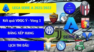 Kết quả Vòng 1 vô địch quốc gia Ý I Serie A , Bảng xếp hạng