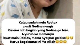 nangis main Roblox mau minta main game Sakura