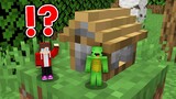 Tiny JJ and Mikey Build a SMALLEST HOUSE in Minecraft Challenge - Maizen Nico Cash Smirky Cloudy