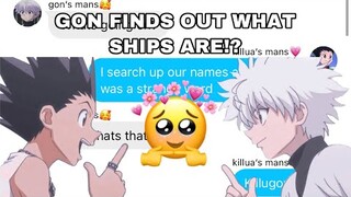 Gon Finds Out What Ships Are!? | HxH Texting Story