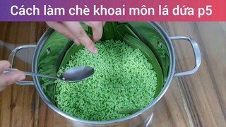 Làm chè khoai môn lá dứa p5