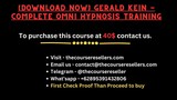 [Download Now] Gerald Kein - Complete Omni Hypnosis Training