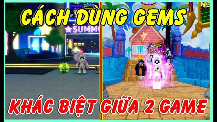 Cách Tiêu Gems Khác Biệt Giữa 2 Game Anime Adventures Và ALL STAR TOWER DEFENSE | Roblox