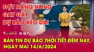 Bản tin Dự báo thời tiết đêm nay, ngày mai 14/06/2024: Đợt nắng nóng gay gắt dự báo kéo dài