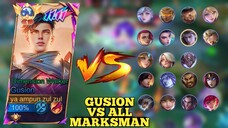 gusion vs all marksman, gusion outplay combo