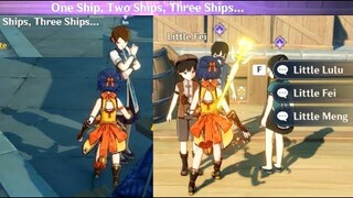 One Ship Two Ships Three Ships A Genshin Impact Commission about counting ships lol