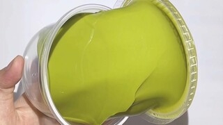 [DIY]Đập hộp slime matcha mới