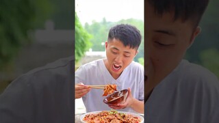 mukbang | Chinese food couple's lung slices | funny mukbang | fatsongsong and thinermao
