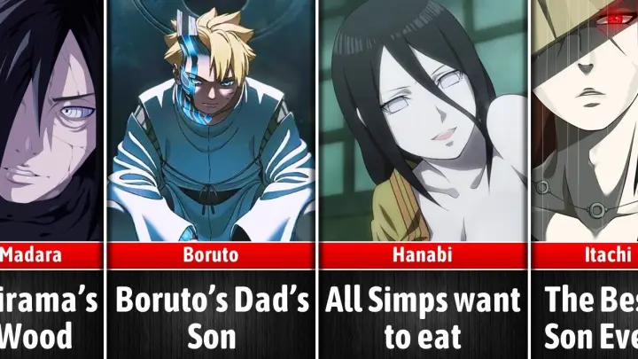 Naruto/Boruto Characters and what they are Known For I Anime Senpai Comparisons