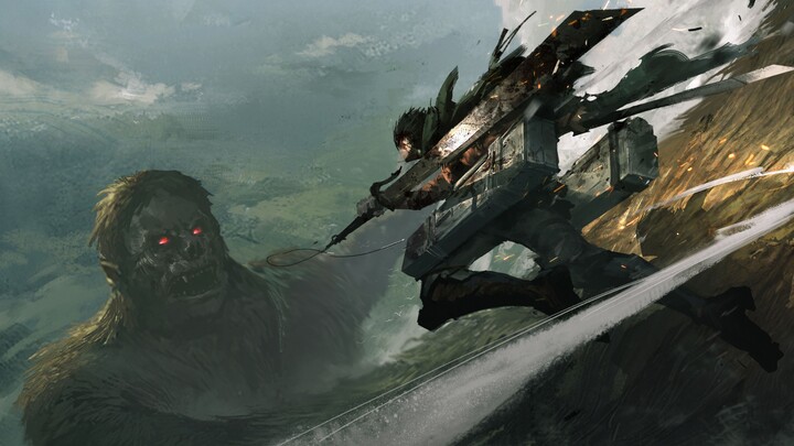 [Paint] "The Short Titan Explodes King Jiji" Attack on Titan