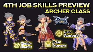 STELLAR HUNTER, SOLAR TROUVERE & LUNA DANSEUSE SKILLS PREVIEW: 4th Job Ranger, Minstrel & Wanderer