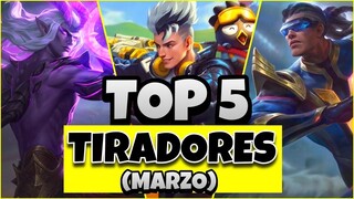 TOP 5 LOS MEJORES TIRADORES DE MARZO | Los Mejores Heroes Para Usar en Este Fin de Temporada