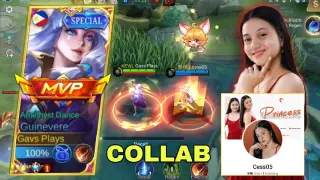 GAVS PLAYS MEET FAMOUS FB GIRL STREAMER SHE WAS AMAZING BY MY GUINEVERE?! - MLBB