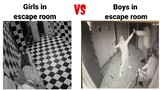 Girl In Escape Room VS Boy In Escape Room