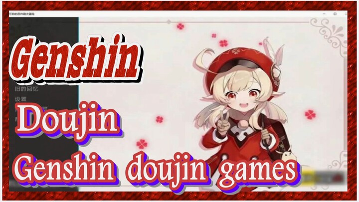 [Genshin  Doujin]  Genshin doujin games