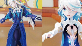 [Genshin Impact MMD] Swap Fukalos and Navelle! Water Dragon Dance Steps