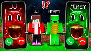 JJ Cartoon Cat vs Mikey Cartoon Cat CALLING to JJ and MIKEY ! - in Minecraft Maizen