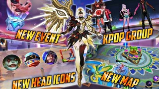 NEW UPDATES AND LEAKS - FREE SPECIAL SKIN, LUNOX NEW SKIN, KPOP GROUP, NEW EVENT, NEW MAP, NEW HERO