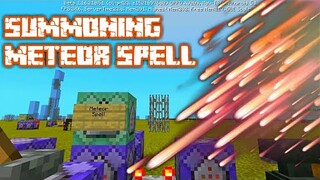 How to Summon a Falling Meteorite Spell in Minecraft using Command Block