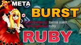 BURST RUBY | SIDE RUBY? OR MID CORE RUBY? | RUBY MONTAGE | TOP GLOBAL RUBY | ikanji | Mobile Legends