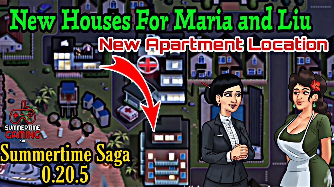 New Houses for Maria and Liu | Summertime saga 0.20.5 update | New  Apartment Location - Bilibili