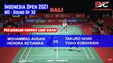 Mohammad Ahsan/Hendra Setiawan vs Takuro Hoki/Yugo Kobayashi | Indonesia Open 2021