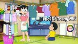 Review Doraemon - Trời Mưa To , Nên Mẹ Nobita Mang Quần Áo Vào Nhà Để Phơi | #CHIHEOXINH | #941