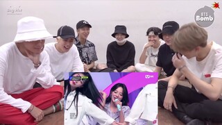 BTS Reaction to Kim Sejeong《Warning》stage