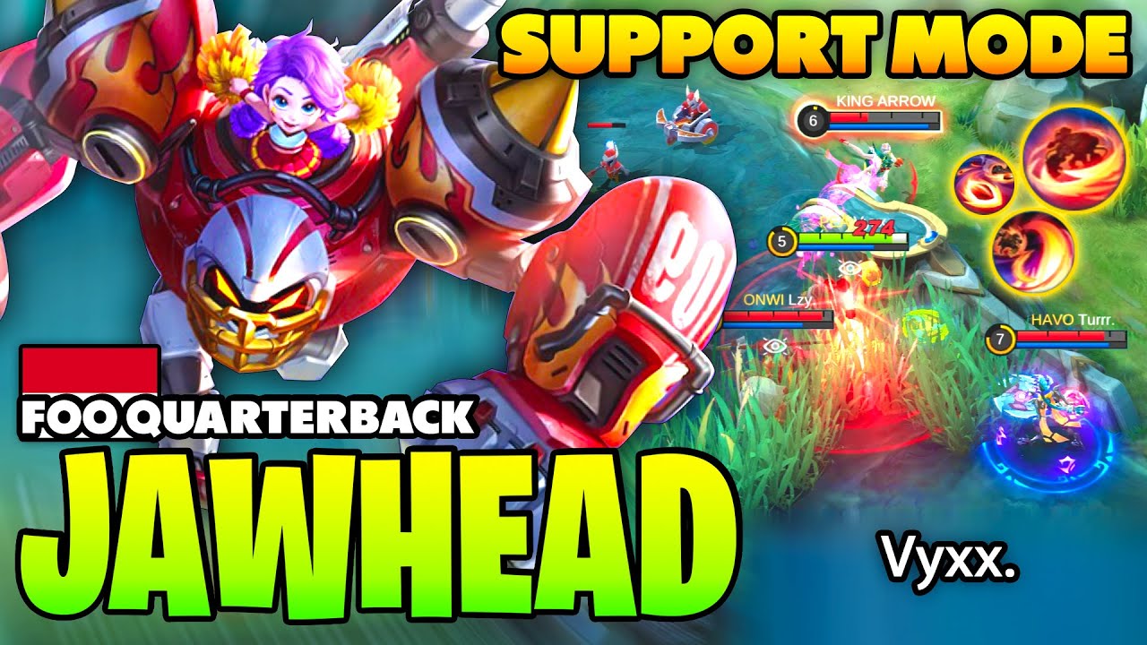 Annoying Foo Quarterback Jawhead Support Mode Top Global Jawhead Gameplay Mobile Legends Bilibili