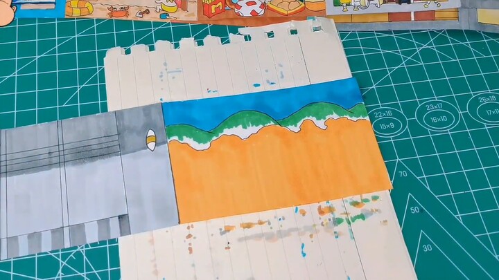 【Pop-up Book】Homemade Crayon Shinchan Mini Pop-Up Book