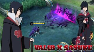 VALIR SKIN SCRIPT AS SASUKE AKATSUKI - MOBILE LEGENDS