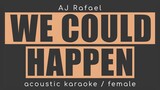 WE COULD HAPPEN AJ Rafael (acoustic karaoke-female)