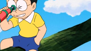 Doraemon: Nobita memilih bintang dengan teleskop