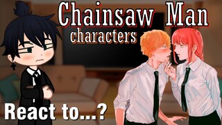 CHAINSAW MAN react to...? | Denji x Makima | Gacha Life | GCRV