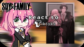 •||spy x family react to tiktoks||•