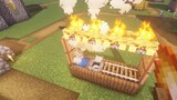 [Pengajaran Arsitektur Minecraft] Cara membuat toko ikan bakar, apakah Anda ingin satu set ikan buntal!