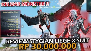 REVIEW STYGIAN LIEGE XSUIT SENILAI 30 JUTA , WOW BISA KELUAR MONSTER KELELAWAR !! - PUBG MOBILE