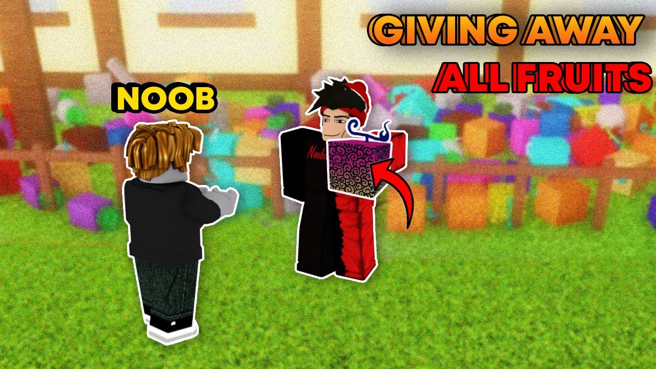 Gifting DRAGON FRUIT or YORU to NOOBS on Blox Fruits