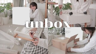 UNBOX EP.4 📦 ของแต่งบ้านกล่องยักษ์ + room makeover🪑 | mackcha