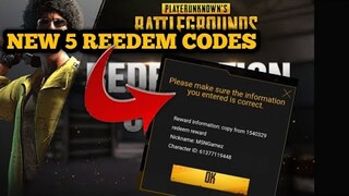 New Reedem Codes Today | PUBG Mobile KR & Global 3rd Annviersary Party