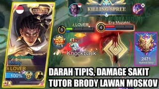 BRODY MM TERSAKIT DARI EARLY SAMPAI LATE GAME, SEKALI ULTI MUSUH RATA - MOBILE LEGENDS