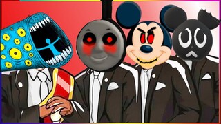 TRAIN EATER & CURSED THOMAS & MICKEY MOUSE EXE & CARTOON MOUSE - Coffin Dance X Baby Shark COVER