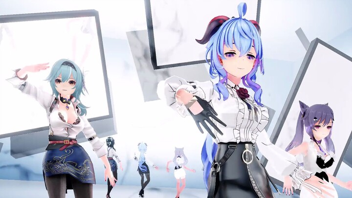 [Genshin Impact MMD] The Queen's New Clothes - Ganyu & Keqing & Eula [My New Clothes]